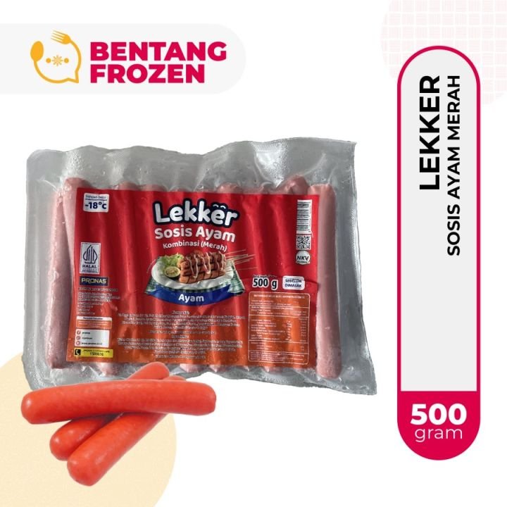 Lekker Sosis Ayam Merah 21pcs 500g