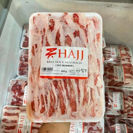 Hajj Beef Slice Fat Putih 500g