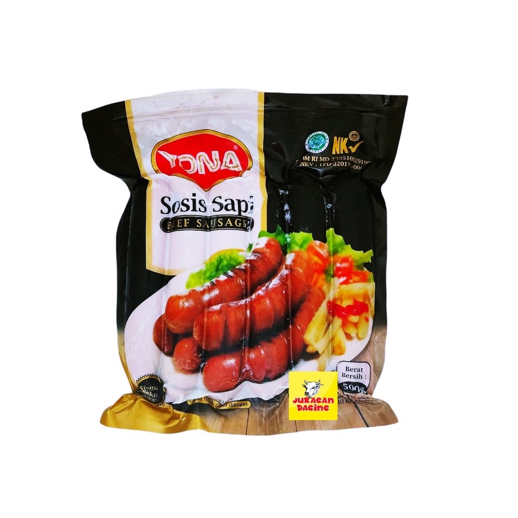 Yona Sosis Sapi Bakar Isi 6 500g