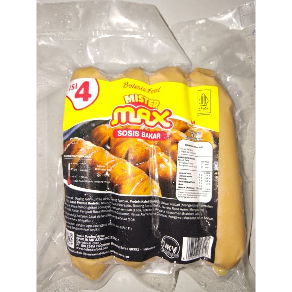 Mister Max Sosis Bakar Isi 4pcs 193g