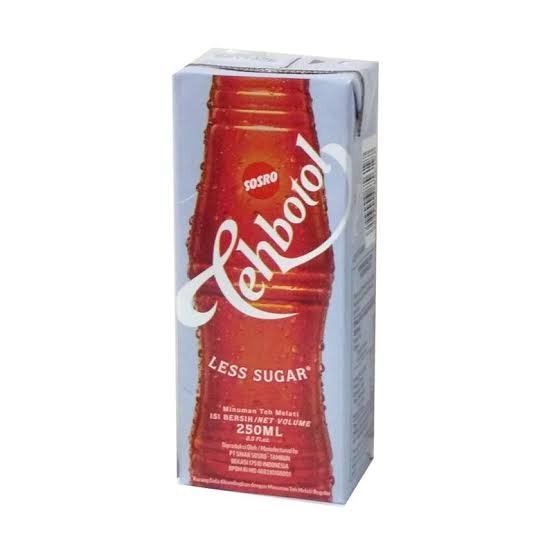 Sosro Teh Botol Kotak Less Sugar