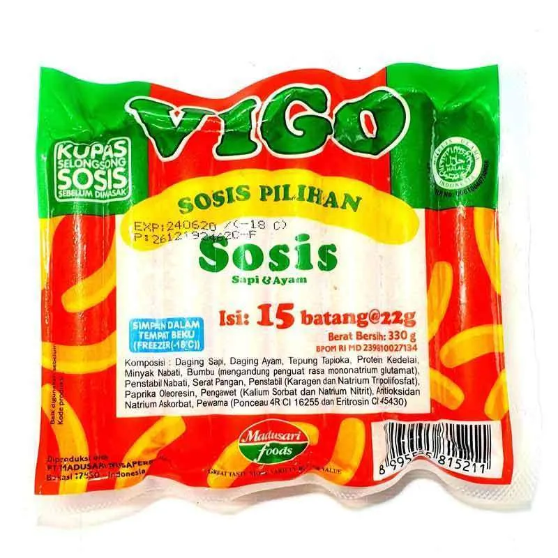 Vigo Sosis Sapi & Ayam 15pcs