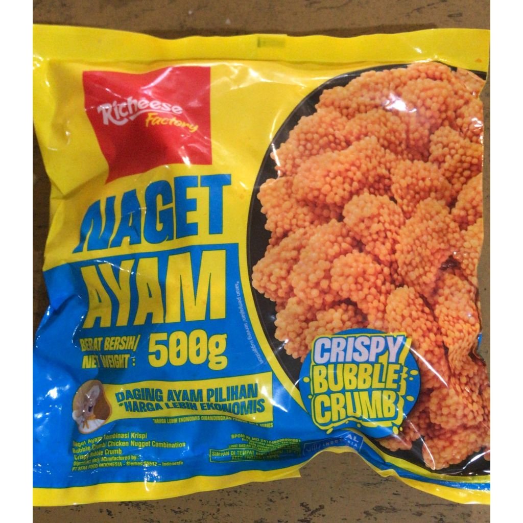 Richeese Naget Ayam Crispy Bubble 450g