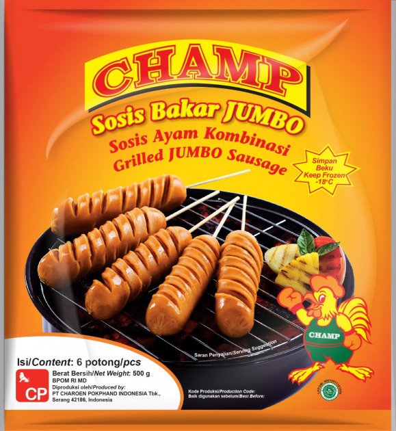 Champ Sosis Ayam Bakar Jumbo 500g