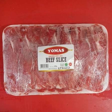 Yomas Beef Slice RGL Putih 500g